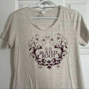 Band tshirt Rusted Root Band women’s shirt